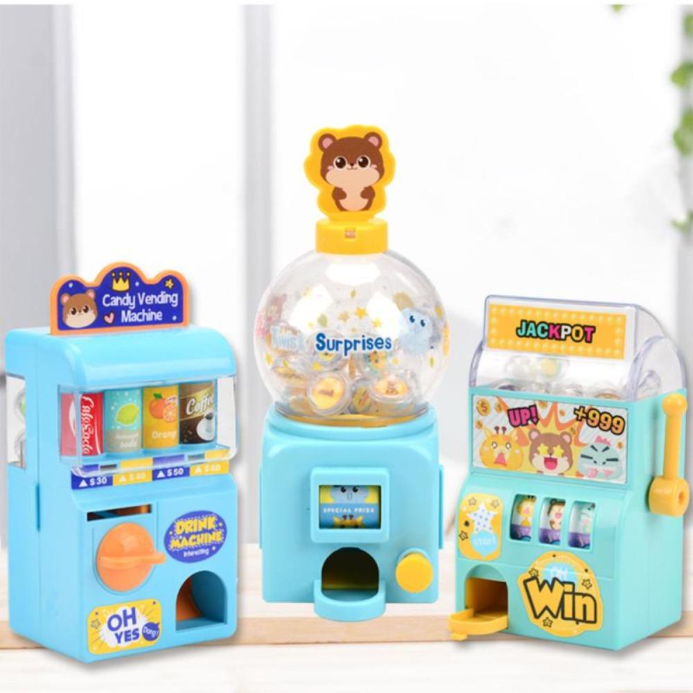 Lanfy Simulasi Vending|Lucu Anak Hadiah Simulasi Mainan Desktop Ornamen Permainan Puzzle Sembako Mainan Togel Masa Kecil