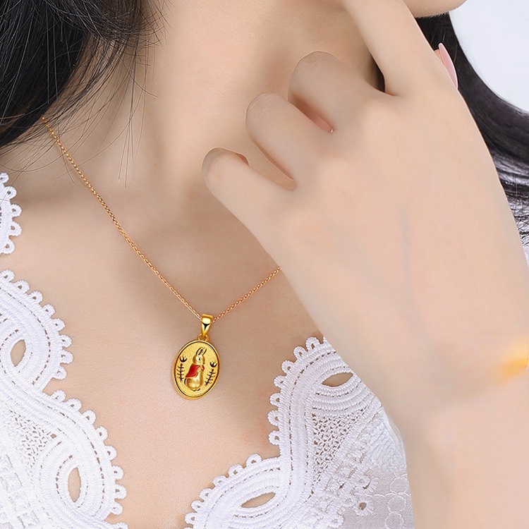 Goldkingdom Fashion Perhiasan Aksesoris Ready Stock Karet Kalung Wanita Gambar Kartun Inggris Peter Rabbit Kreatif Kelinci Moe Kelinci Liontin