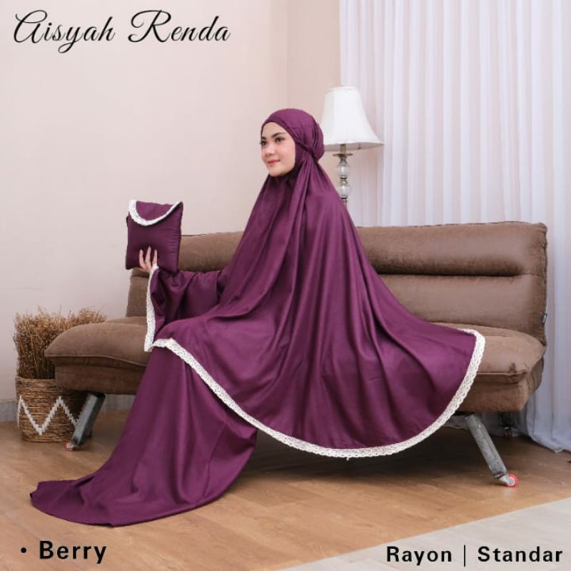 [New Arrival] Mukenah Lebaran Mukena Bali Polos Renda Mukena Rayon Grade A Polos Renda Mukena Aisyah