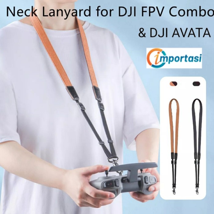 Lanyard for DJI AVATA &amp; DJI FPV Remote Control Neck Strap Tali Leher - Hitam