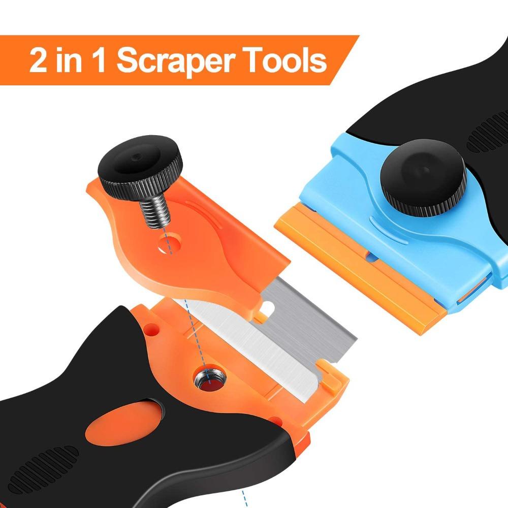 Lanfy Alat Scraper Jendela Dapur Penghilang Es Auto Film Sticker Cleaning Scraper Scraping Squeegee Tool