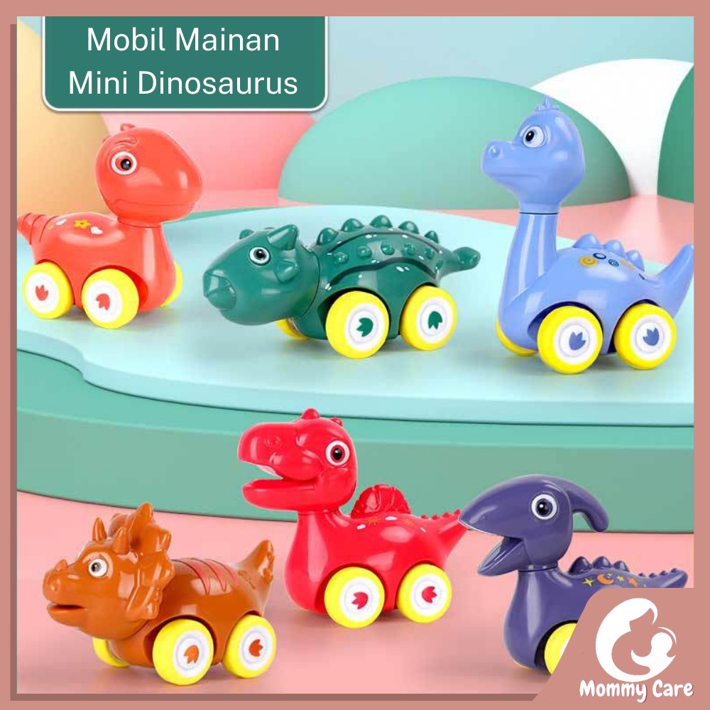 MOMMYCARE MOBIL MAINAN ANAK MODEL DINOSAURUS DORONG TANPA BATERAI MOBILAN