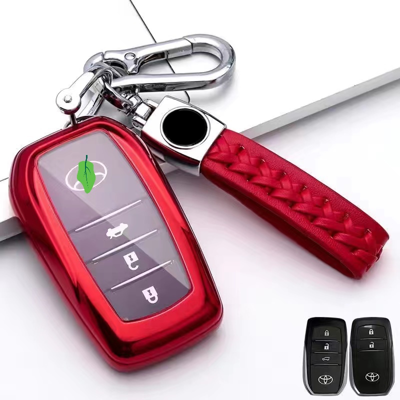 Untuk Toyota Hilux Revo/Innova/Veloz/rush/Yaris/Raize/Perodua Fortuner Keyless Remote Silikon Penutup Kunci Mobil Casing