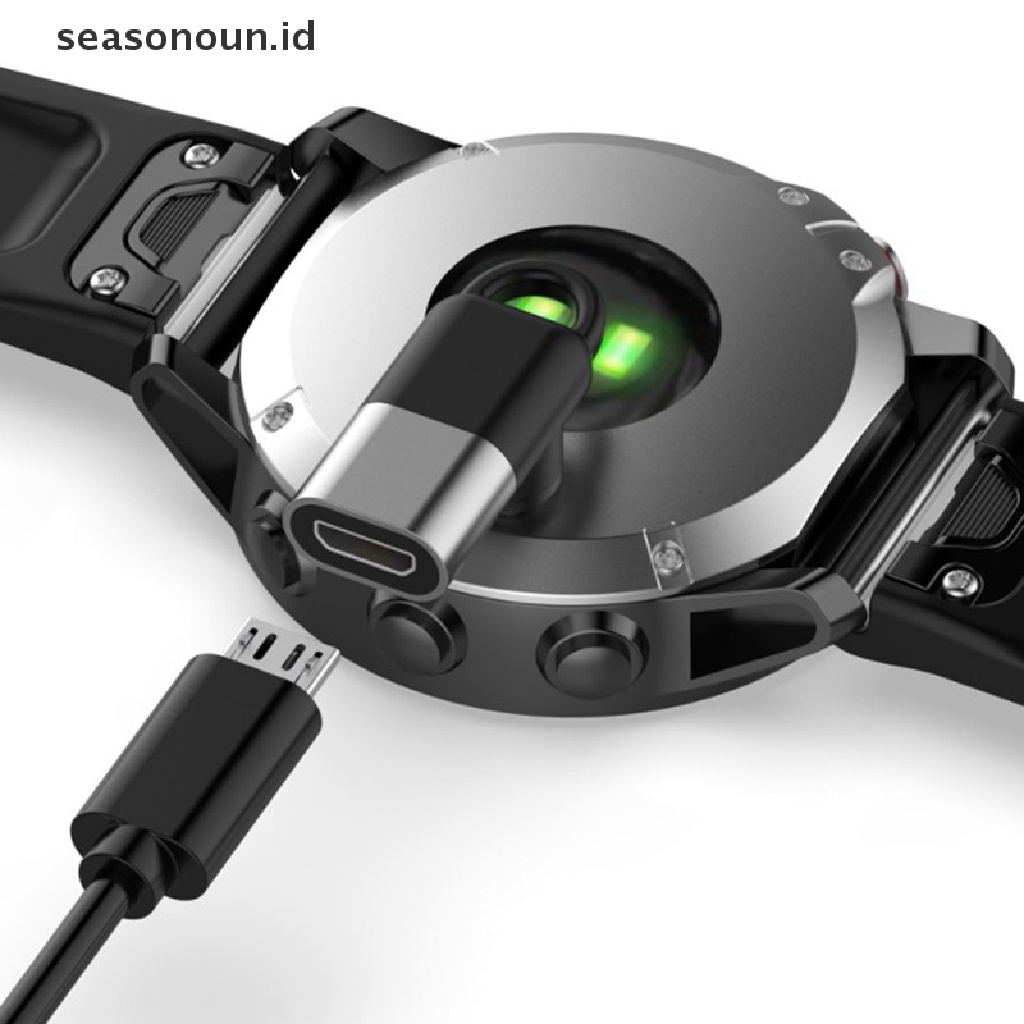 Seasonoun Female Type C Ke 4pin Konektor Charger Converter Adapter Untuk Fenix7/7x/7s.