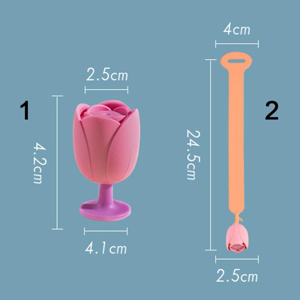 [Elegan] Toilet Seat Handle Portable Hindari Menyentuh Berbentuk Bunga Tulip Alat Pembersih Pengangkat Tutup Closestool