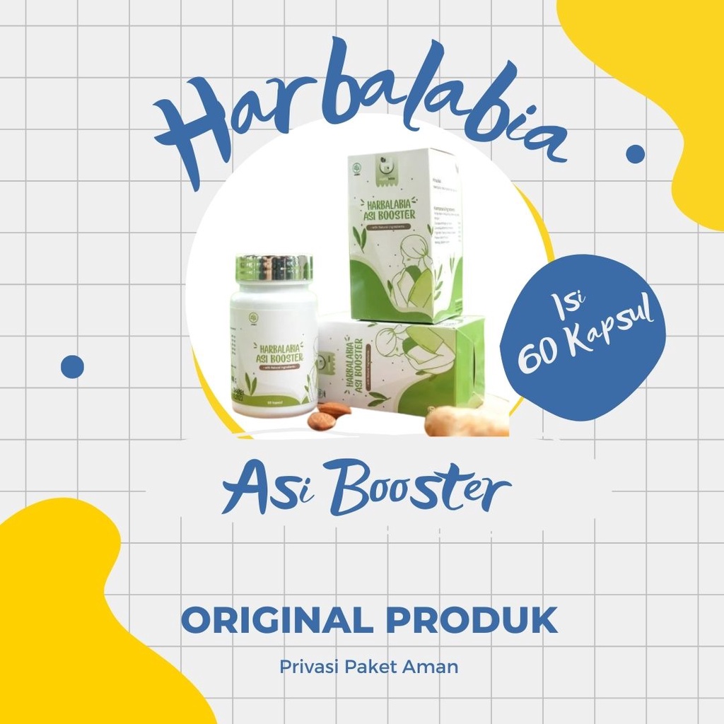 Harbalabia Asi Booster Pelancar Asi Isi 60 Kapsul