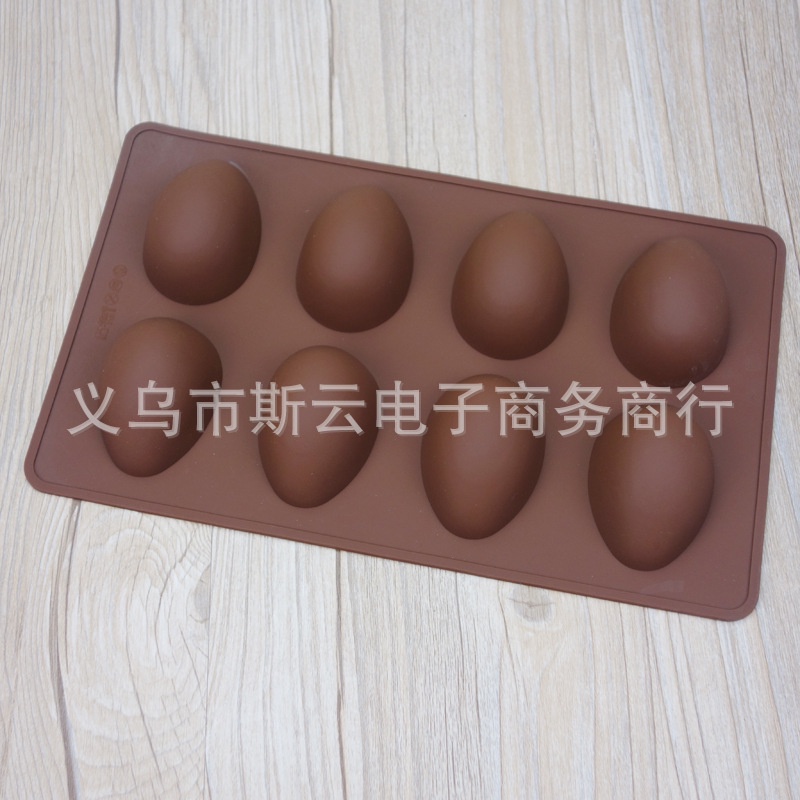 Cetakan Telur Paskah Silikon8Cetakan Coklat Berbentuk Telur Paskah Egg Ice Tray Mold DIY Baking Tools