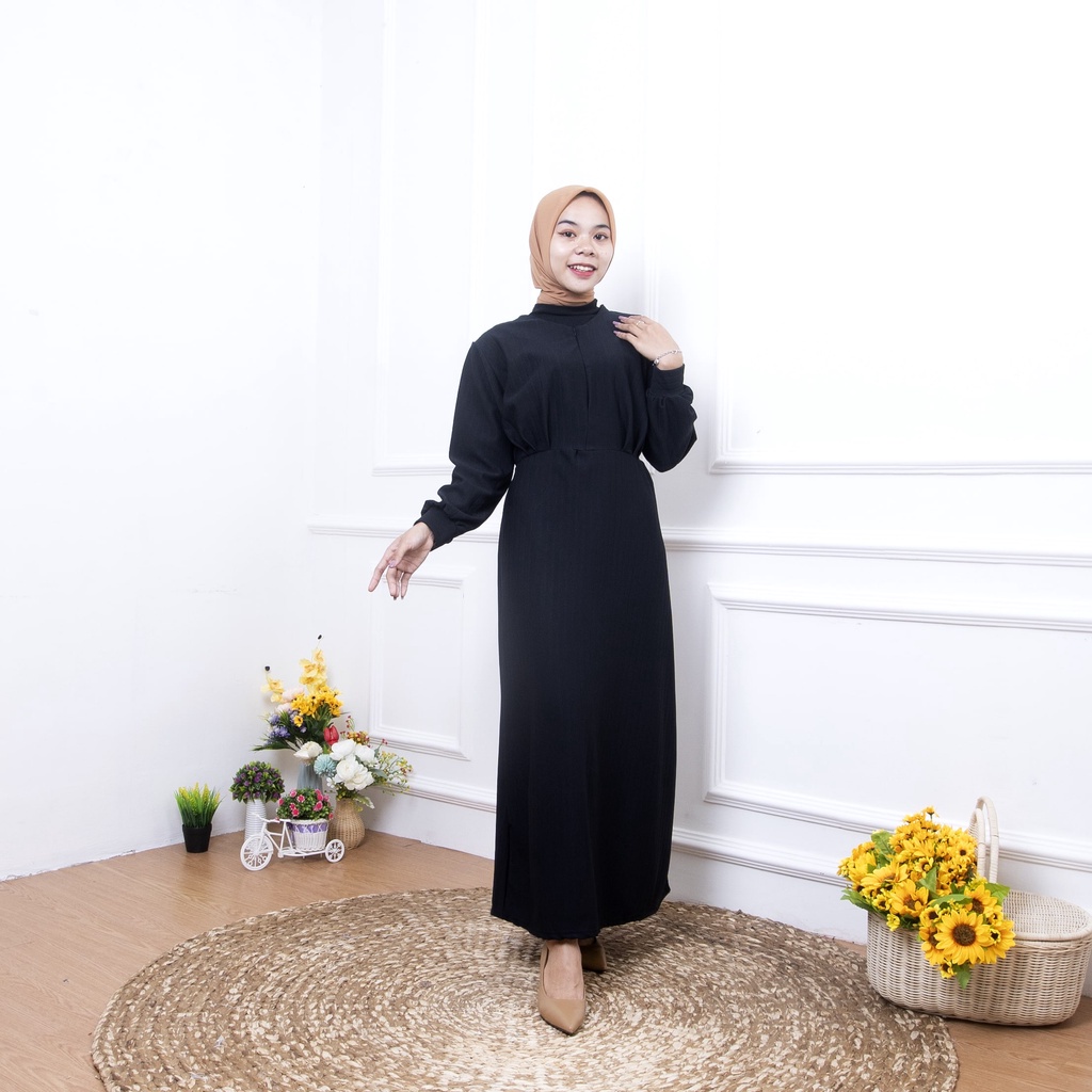 ZASKIYA - Cyra gamis muslim wanita hornet knit wanita