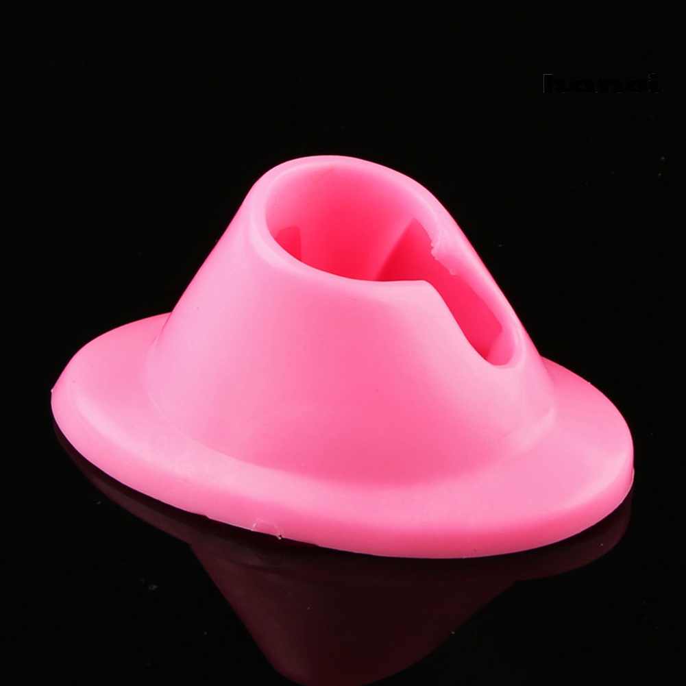 Hi * 1Pc Nail Art Manicure Silicone Kutek Miring Holder Botol Rak Alat