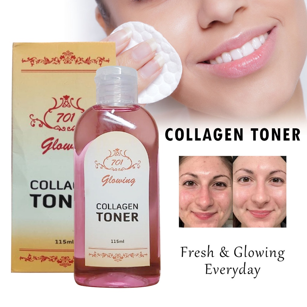 (COD) 701 Toner Collagen Whitening Toner Wajah Glowing Pembersih Wajah Collagen Original BPOM
