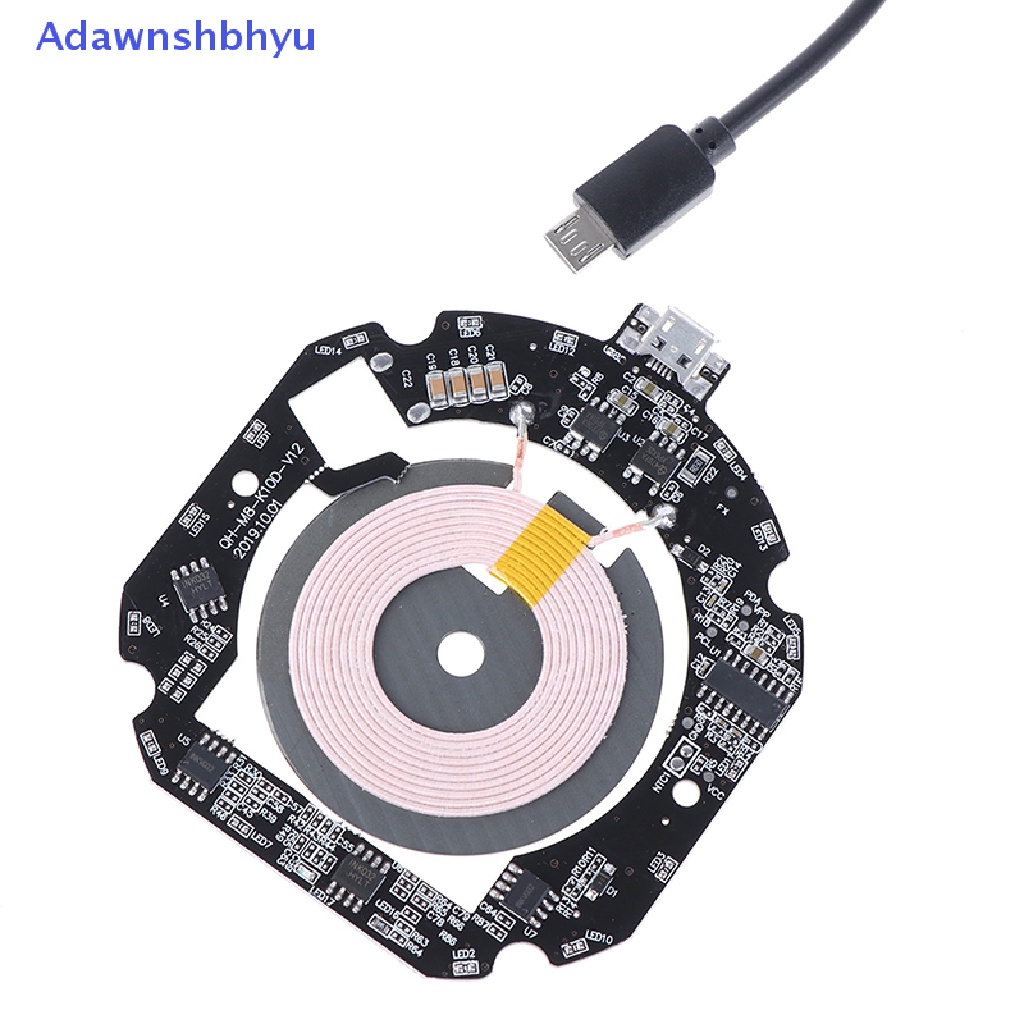 Adhyu 10W /15W QI Fast Wireless Charger PCBA Modul Papan Sirkuit Transmitter +Coil ID