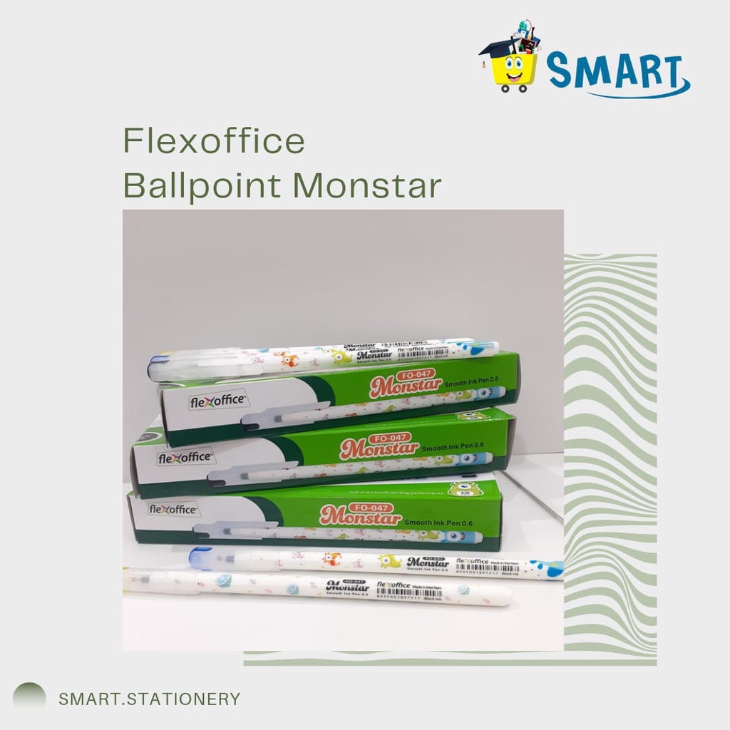 

FLEXOFFICE BALLPOINT FO 047 MONSTAR 1 pak isi 12