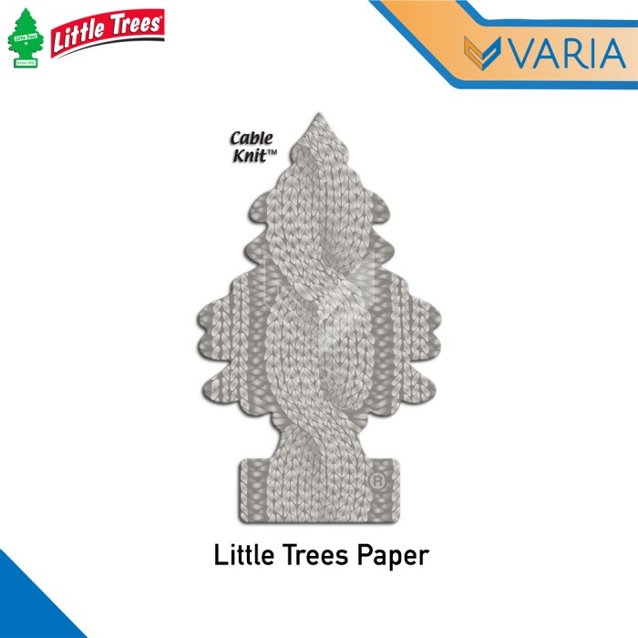 Little Trees Paper Cable Knit Parfum Pengharum Ruangan Mobil Gantung