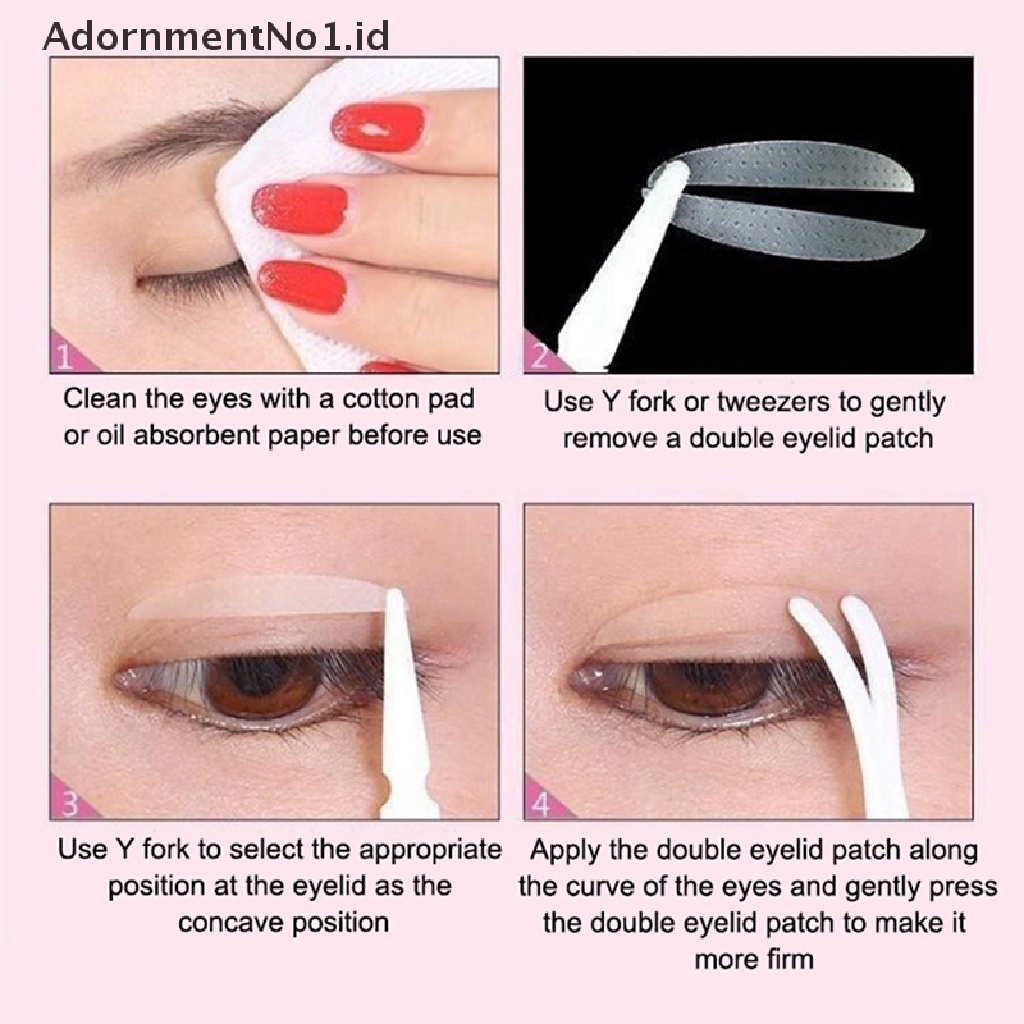 [AdornmentNo1] 96pcs Double Eyelid Tape Perekat Tak Terlihat Eye Lift Strips Makeup Stiker [ID]