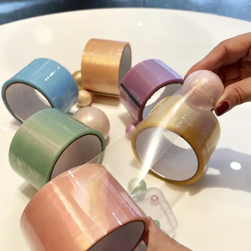 Diy Kreatif Buatan Sendiri Colorful Sticky Ball Tape/Mainan Kaset Pereda Stres Rolling Menarik/Anak Buatan Tangan Tape Dekoratif Alat Peraga Santai