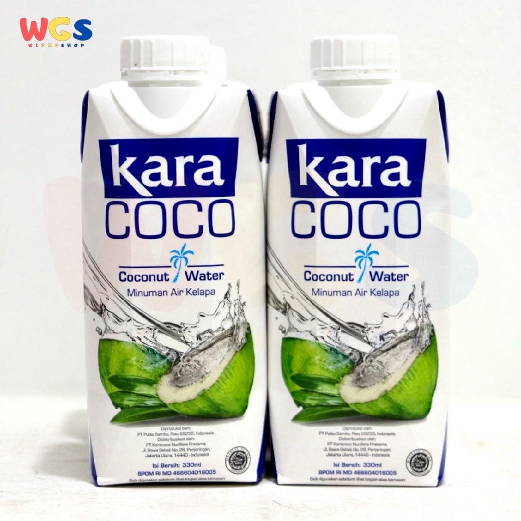 Kara Coco 100% Coconut Water 4 pcs x 330ml - Minuman Air Kelapa