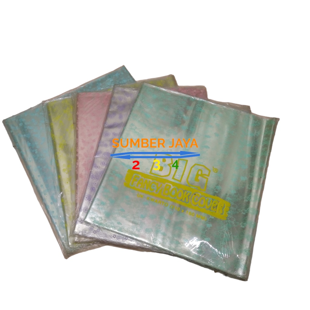 SAMPUL BUKU PLASTIK MOTIF BENING QUARTO