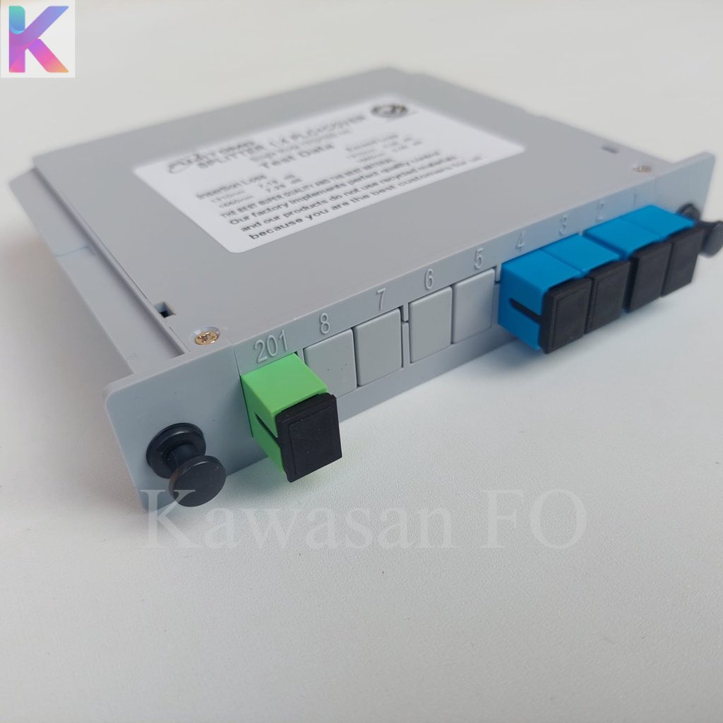 Splitter Box 1:4 SC UPC / Box Passive Splitter 1:4 SC UPC Fiber Optik FTTH