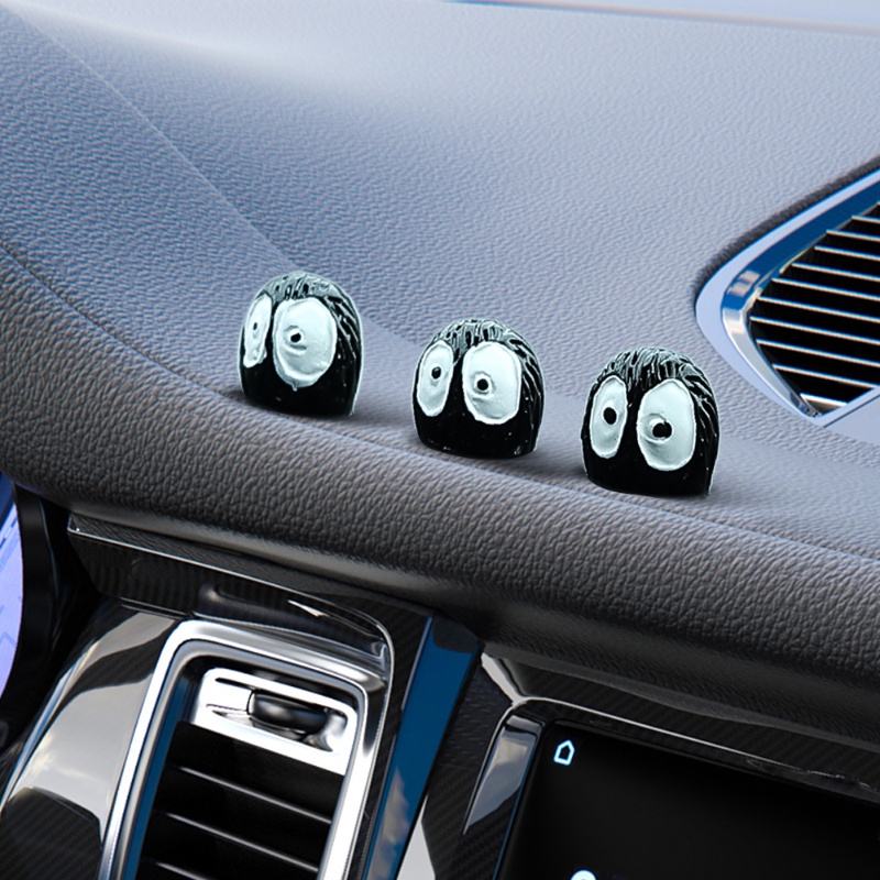 Hiasan Dekorasi Elf Mini Black Konsol Tengah Mobil/Hiasan Interior Elf Bara Honeycomb Lucu/Desktop &amp; Mobil