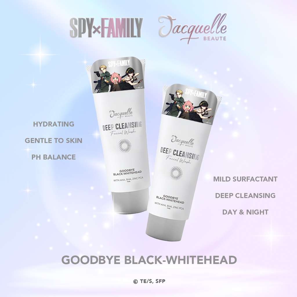 Jacquelle Deep Cleansing Facial Wash Goodbye Black-Whitehead BPOM