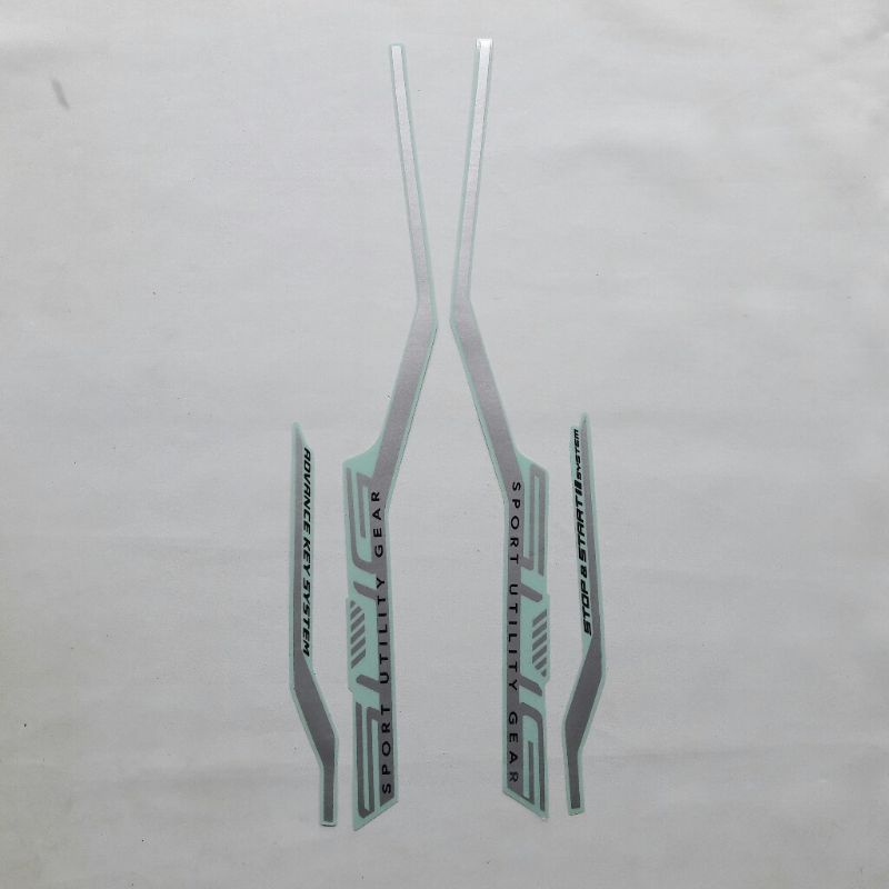(ORI) Striping sticker lis body yamaha mio gear 125 type s 2022 2023 silver KUALITAS ORIGINAL PABRIK