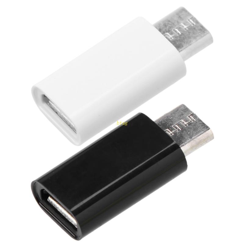 Btsg Konektor Micro USB Ke Micro USB Adapter Male-Female Untuk Ponsel Tablet Kamera Charging Data Sync