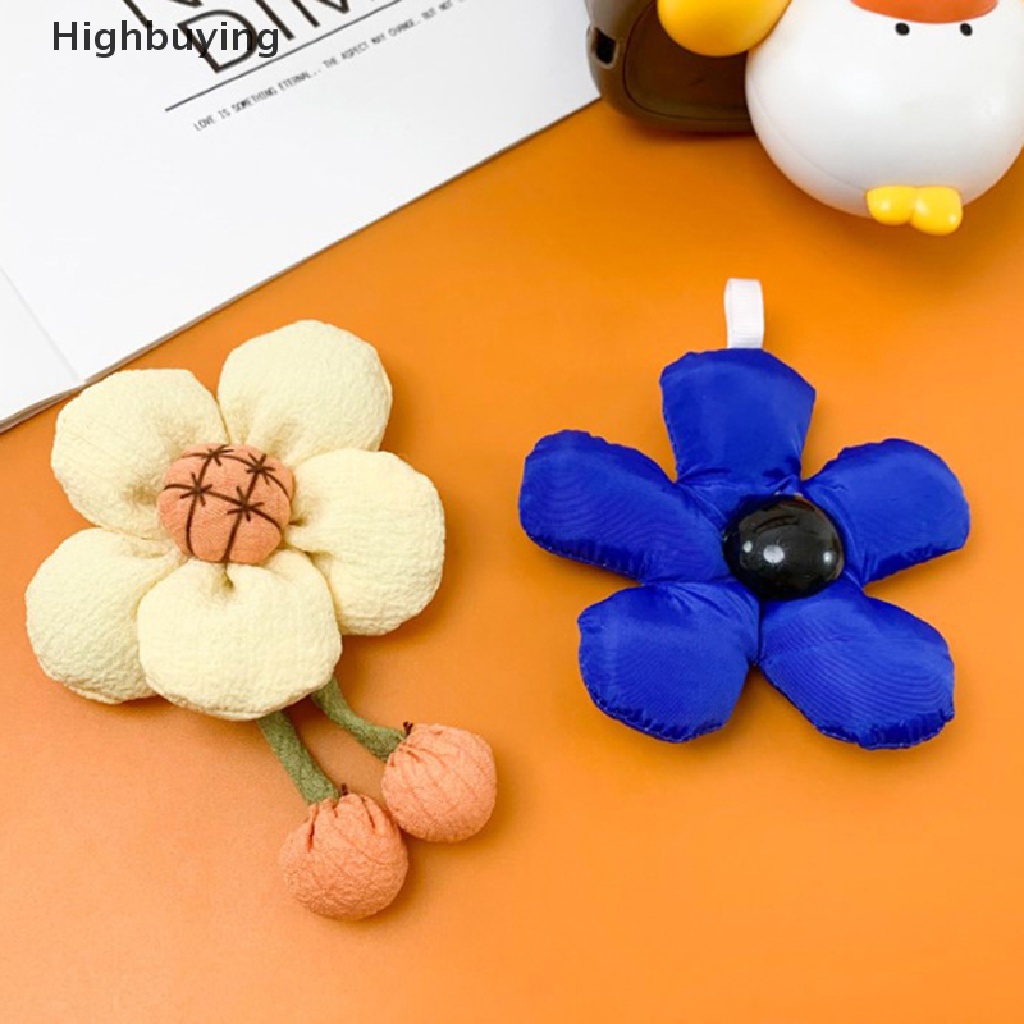 IPHONE Hbid Korea Lucu 3D Bunga Hujan Mewah Griptok Malas Untuk Iphone14 13 Samsung Puff Flower Phone Holder Stand Grip Tok Hadiah Glory