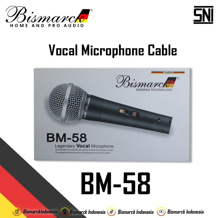 Bismarck Legendary Vocal Microphone BM58