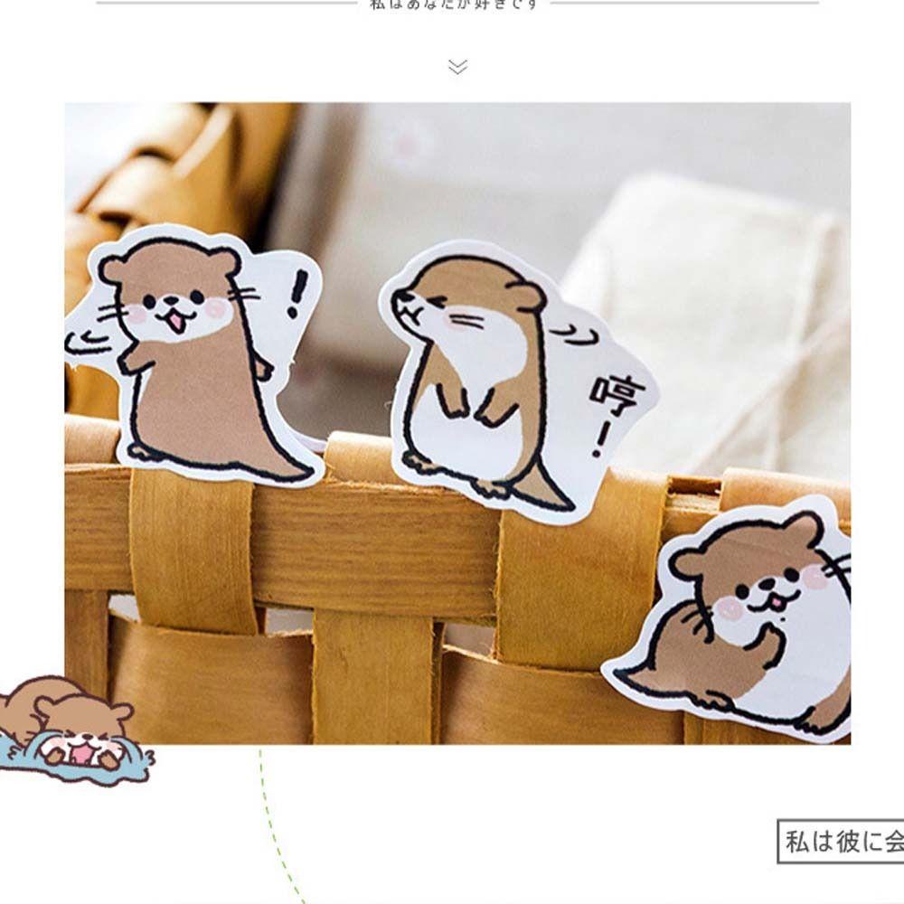 [Elegan] Self-adhesive Stickers Kids Gift Label Deco Alat Tulis Stiker Diary Dekorasi Perlengkapan Sekolah Sealing Stickers Painting Stickers