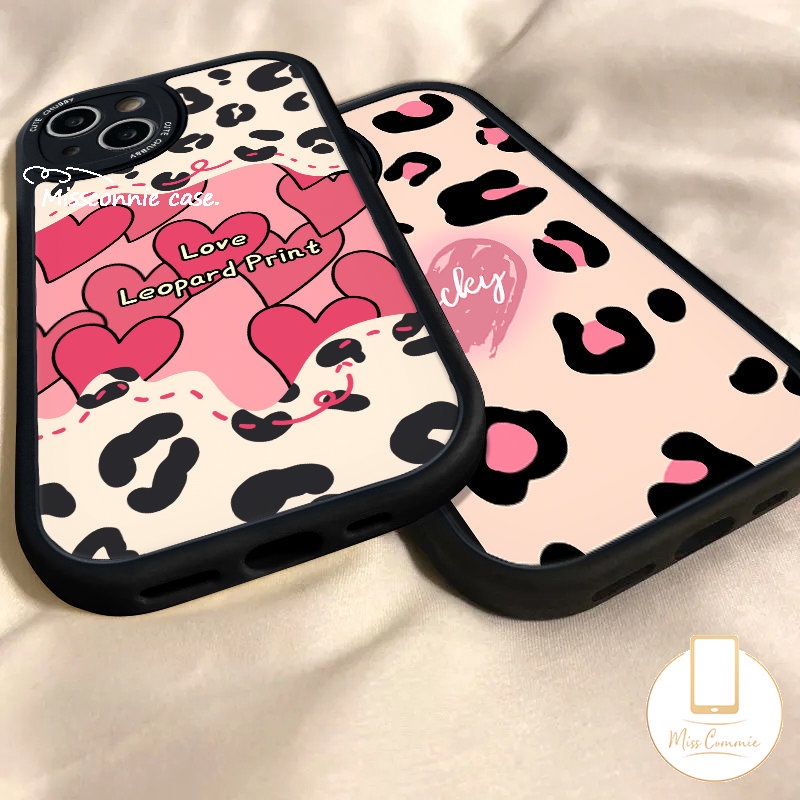 Casing Soft Couples Case Infinix Hot9 10 Play 10T 11 10s 11s Hot 10 Lite Smart5 6 Note8 Lucky Love Heart Fashion Motif Leopard Pasangan Soft Tpu Back Cover