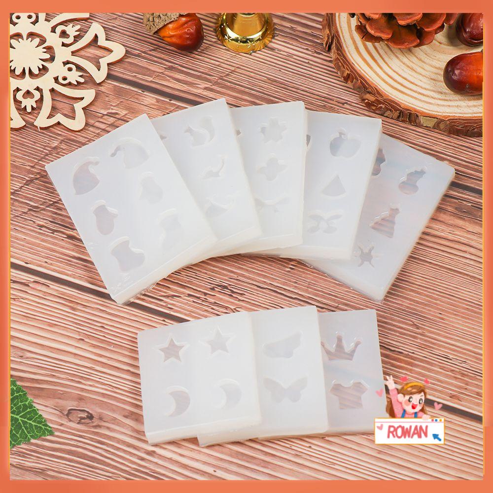 R-flower Resin Silicone Cetakan Natal Tetes Lem Gantungan Kunci Kalung Liontin Mould