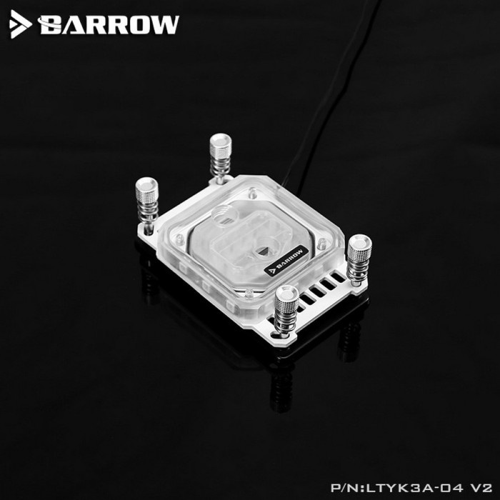 BARROW LTYK3A-04 V2 ARGB CPU Water Block (AMD AM3 AM4 AM5) White