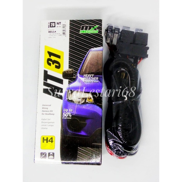 Kabel Realy Lampu Hella / Cable Relay Set Hella 2 Relay 2 Lampu H4