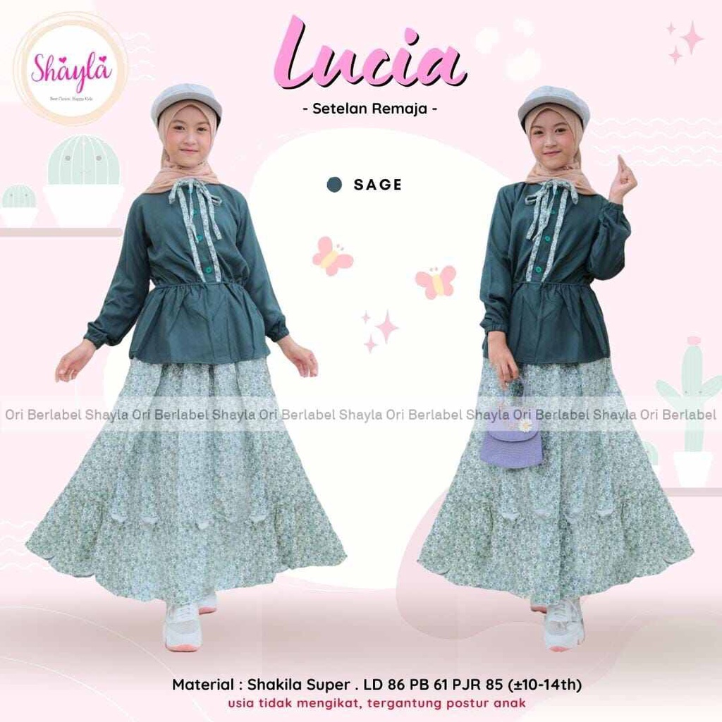 Lusia setelan  anak perempuan