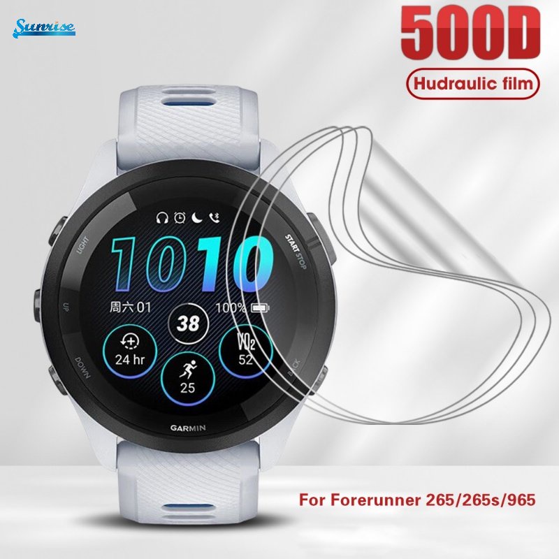 Sensitif Tipis HD Hydrating Film Tahan Noda Tahan Debu Transparan TPU Pelindung Layar Untuk Garmin Forerunner265/265s /965