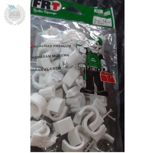 Klem Kabel Paku Beton No 5mm 6mm 7mm 8mm 9mm 10mm 11mm 12mm Isi 40Pcs Kuat Tidah Mudah Patah  Murah