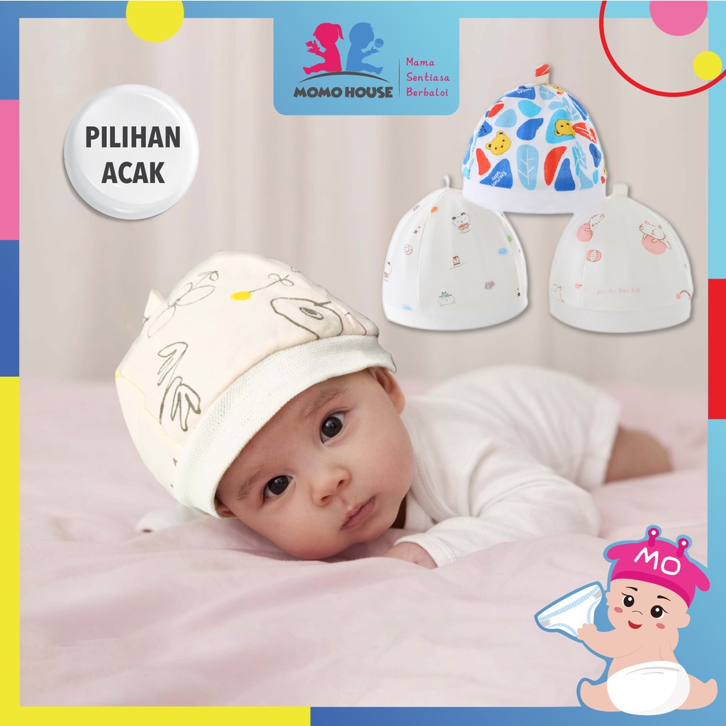 MOMO HOUSE Topi Kupluk Bayi Topi Bayi Topi Anak Kupluk Anak Topi Kupluk Anak