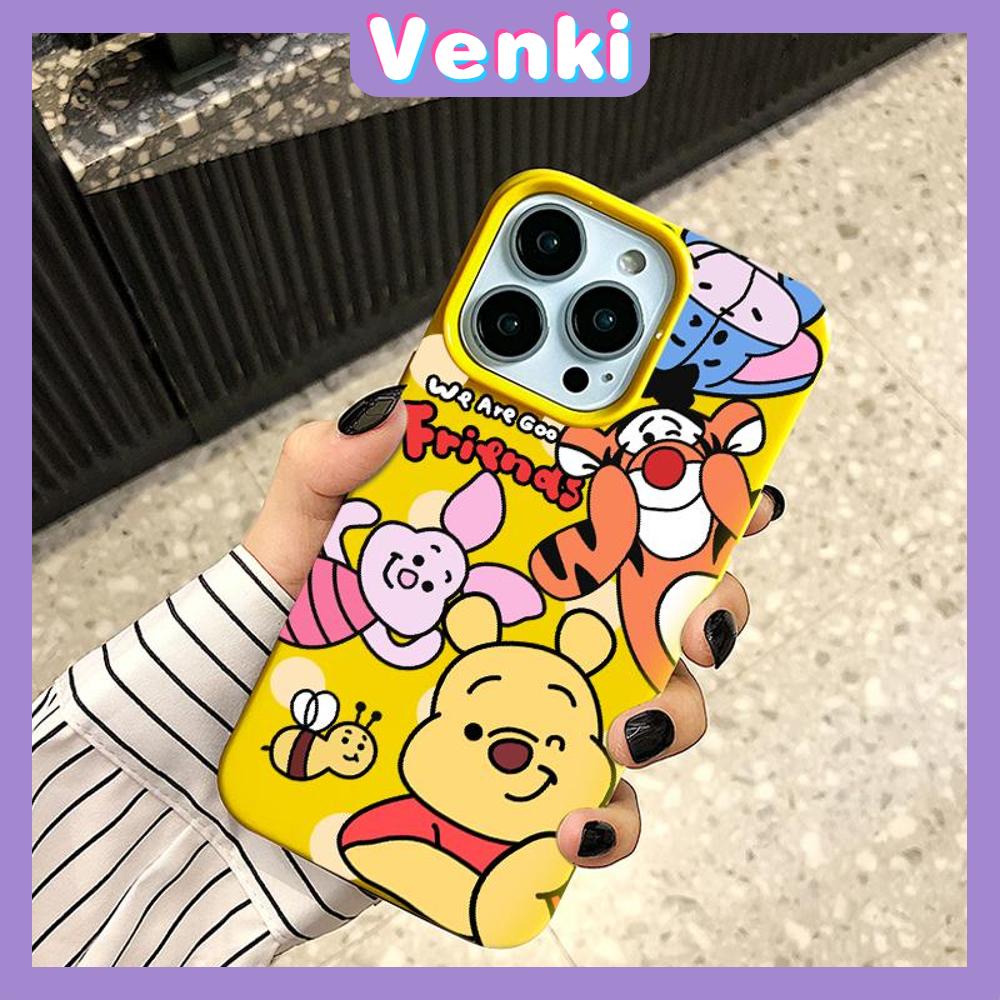 iPhone Case Soft TPU Glossy Yellow Candy Case Cute Cartoon Bear Camera Protection Shockproof For iPhone 14 13 12 11 Pro Max 7 8 Plus X XR