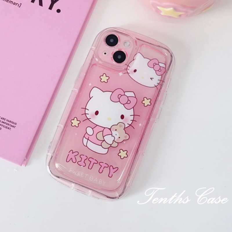 Samsung A14 A54 A34 A04 A04s A13 A23 A53 A03 A03s A02s A52 A72 A32 A22 A12 A71 A51 A50 A50s A30s A11Pink Bow Cat Phone Case Sabun Soft Cover