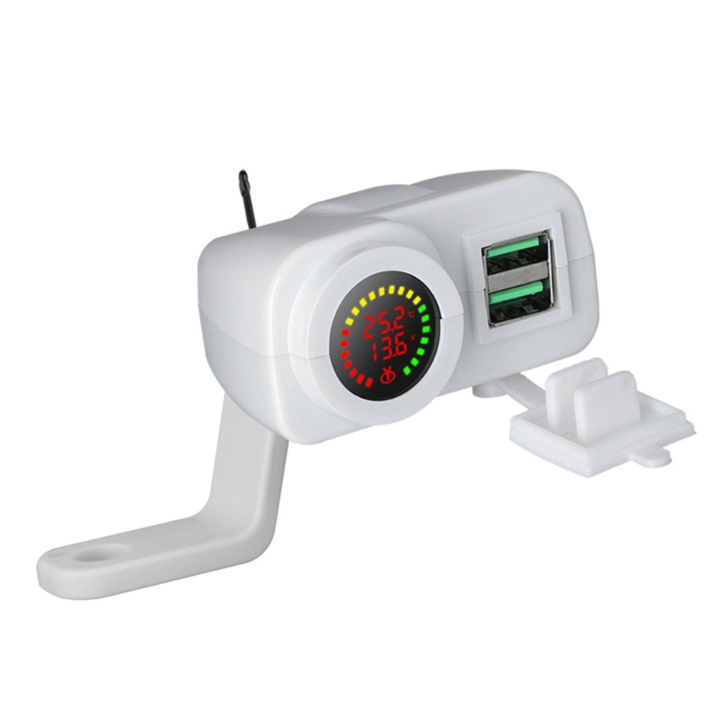 Zzz QC3 0motor Dual USB Charger Fast-Charging Voltmeter Digital Display 36W Soket Charger Handphone