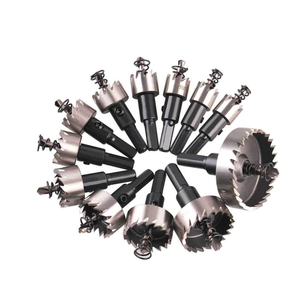 (BISA COD) FTIHSHP CNCCANEN Mata Bor HSS Hole Saw Bit Set 12 PCS - GJ0105