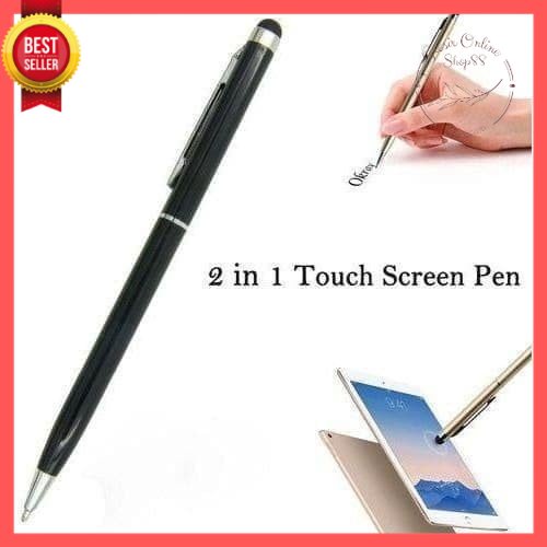 GOS -E405- Pulpen 2in1 Touchscreen - Stylus Pen 2 in 1 Handphone Touch Screen - Ballpoint Stylus Pena