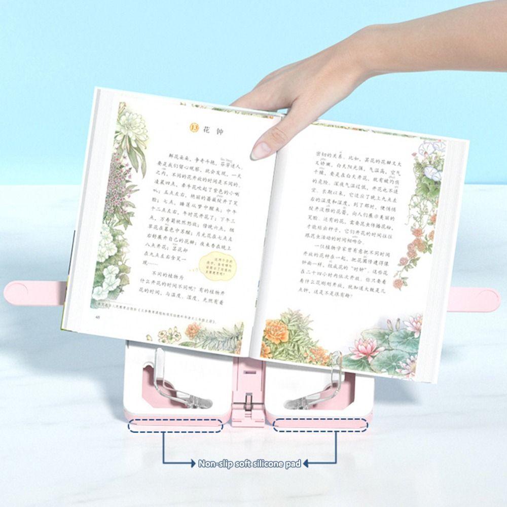 Rak Buku Baca Nanas Untuk Kantor Sekolah Portable Foldable Reading Stand