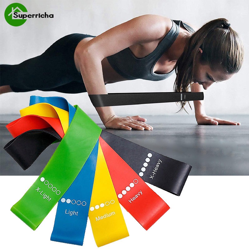 Hot Sale/Fitness Yoga Resistance Rubber Bands/Gelang Latihan Elastis Pilates/Natural Latex Workout Band/Set Latihan Kekuatan Tubuh Workout Band