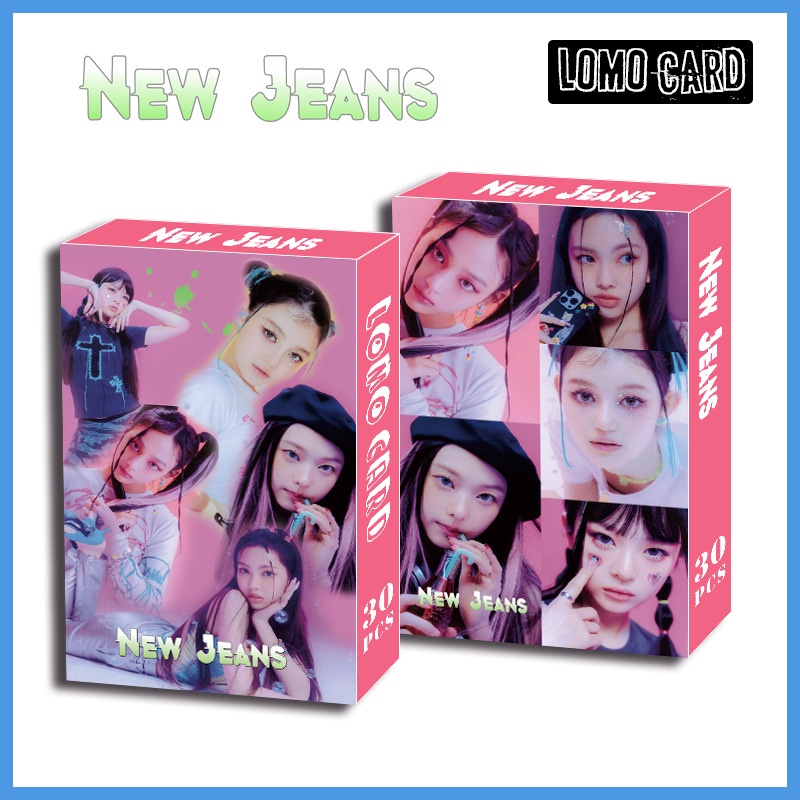 30pcs/box Kpop NewJeans Kartu Lomo2023Minji HANNI DANIELLE HAERIN HYEIN Album Baru Kartu Perempuan Untuk Fans Collection