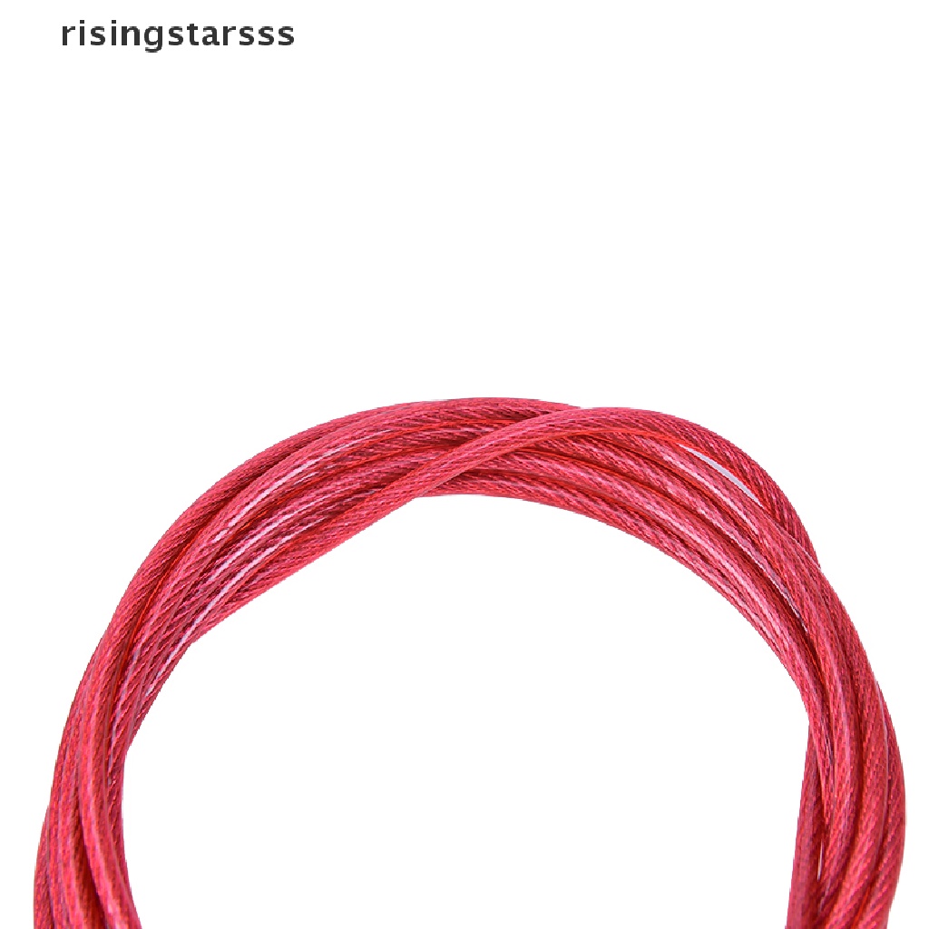 Rsid Span-new 2Meters Keamanan Sepeda Kabel Loop Ganda Baja Dikepang Kuat Untuk Kunci Rantai Sepeda  Sepatu Jelly