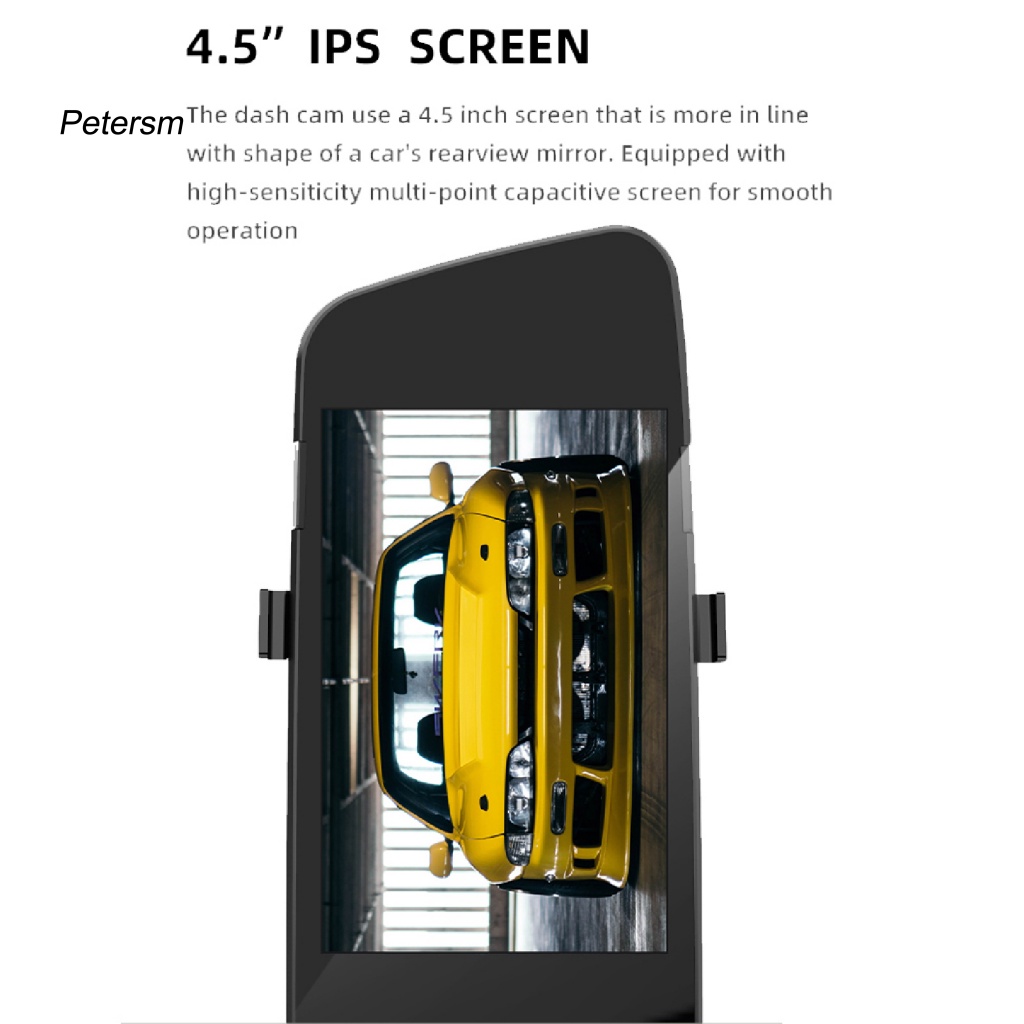 Pp 1set Perekam Mobil Tahan Lama Untuk Kendaraan Listrik 4.5-inci Layar IPS Perekam Mengemudi Mobil Multi-Fungsi