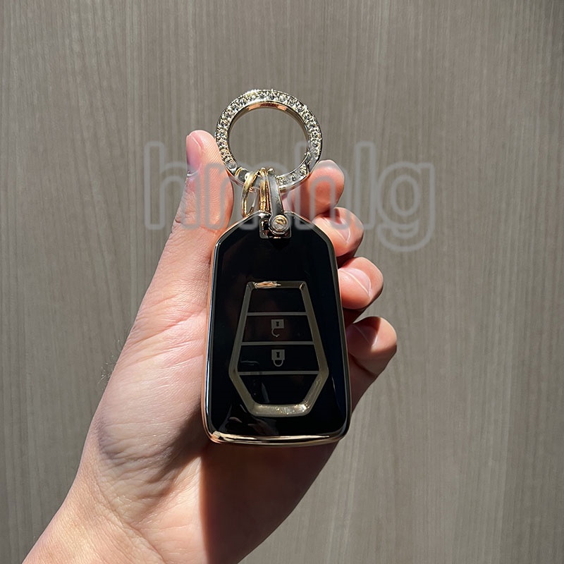 [Tersedia] Kotak Kunci TPU Dengan remote control 2 Tombol Berlaku Untuk Isuzu new MU-X 2021 2022 Miu-X2021 2022