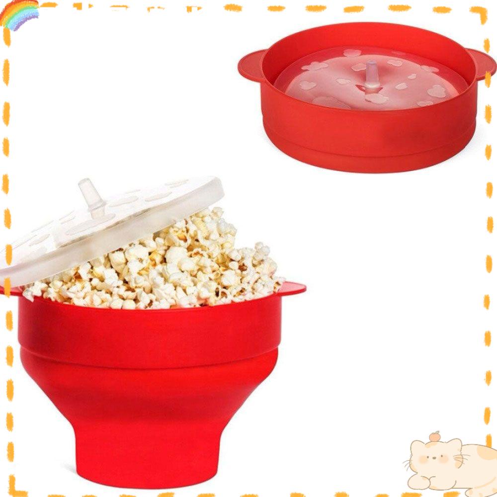 Solighter Silicone Popcorn Bowl Ember Baru Rumah Dapur Microwave Popcorn Maker