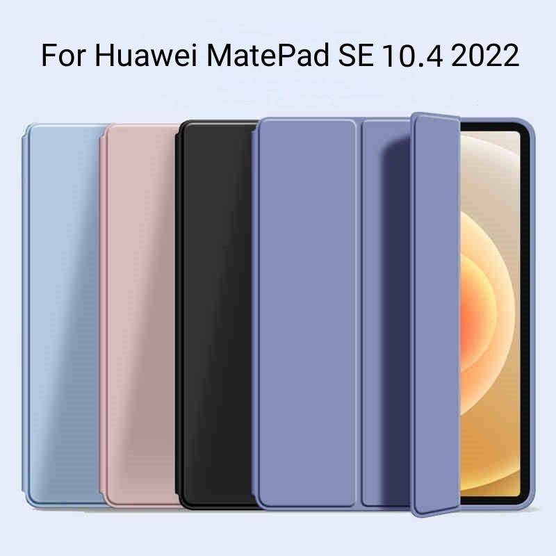 Smart Case Untuk Huawei MatePad Pro SE T 11 T10 T10s 10.1 10.4 2022 2021 2022 Flip Stand Silikon Lembut Penutup Belakang Tablet Cases